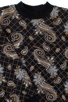 Black Paisley Sweatshirt