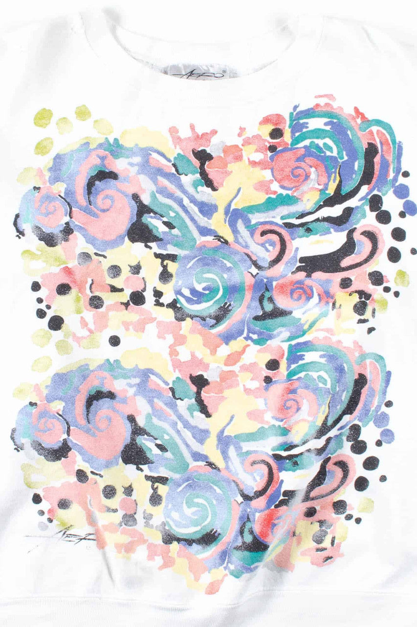 Abstract Pastel Swirls Sweatshirt