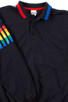Black Rainbow Polo Sweatshirt