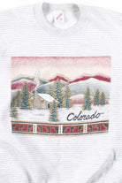 Colorado Cabin Striped Sweatshirt