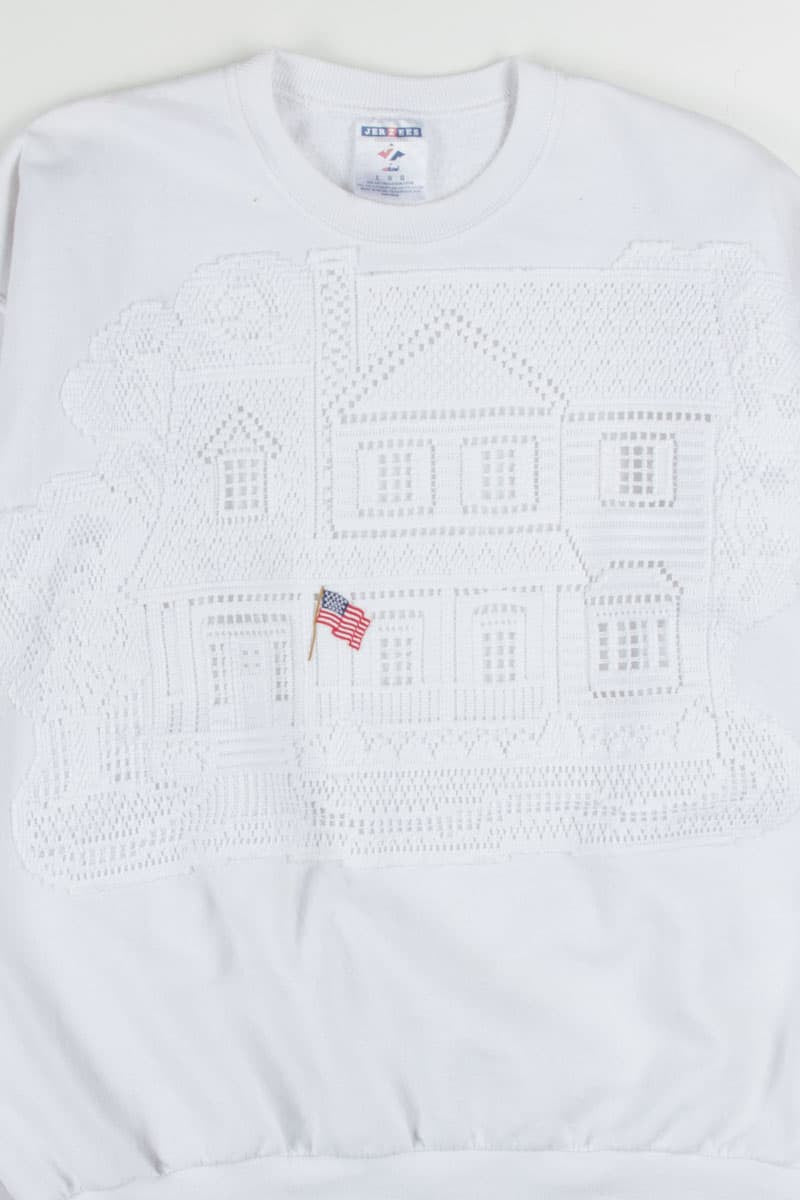 Knit Patriotic House Sweatshirt