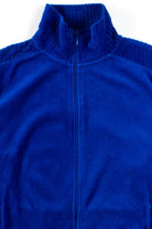Blue Velvet Zip Up Sweatshirt