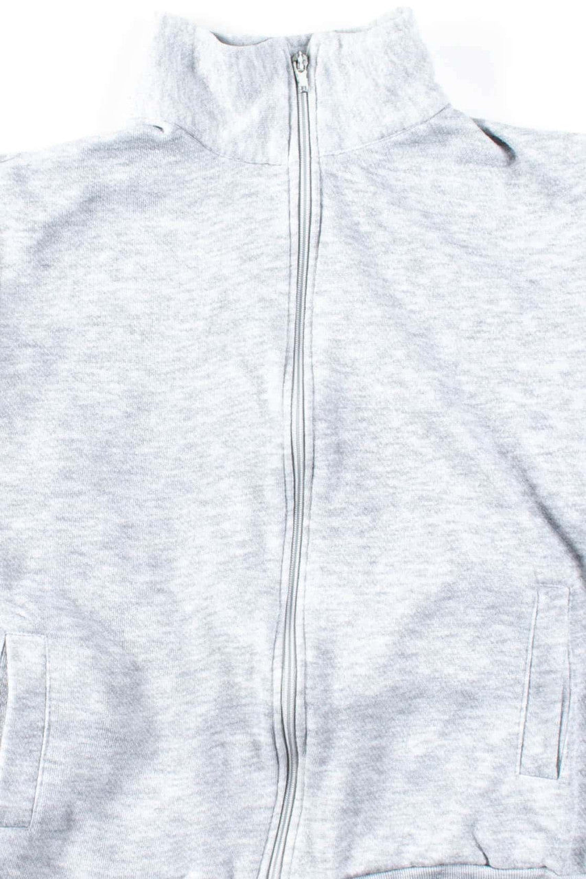 Grey Vintage Zip Up Sweatshirt