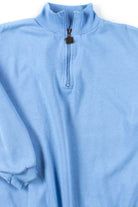 Light Blue Zip Neck Sweatshirt