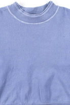 Lavender Ribbed Collar Sweatshirt