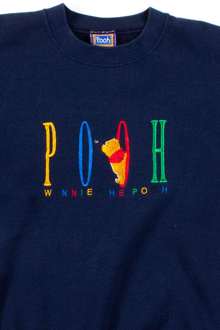 Navy Winnie The Pooh Sweatshirt 1