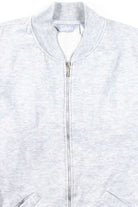 Grey Low Neck Zip Sweatshirt