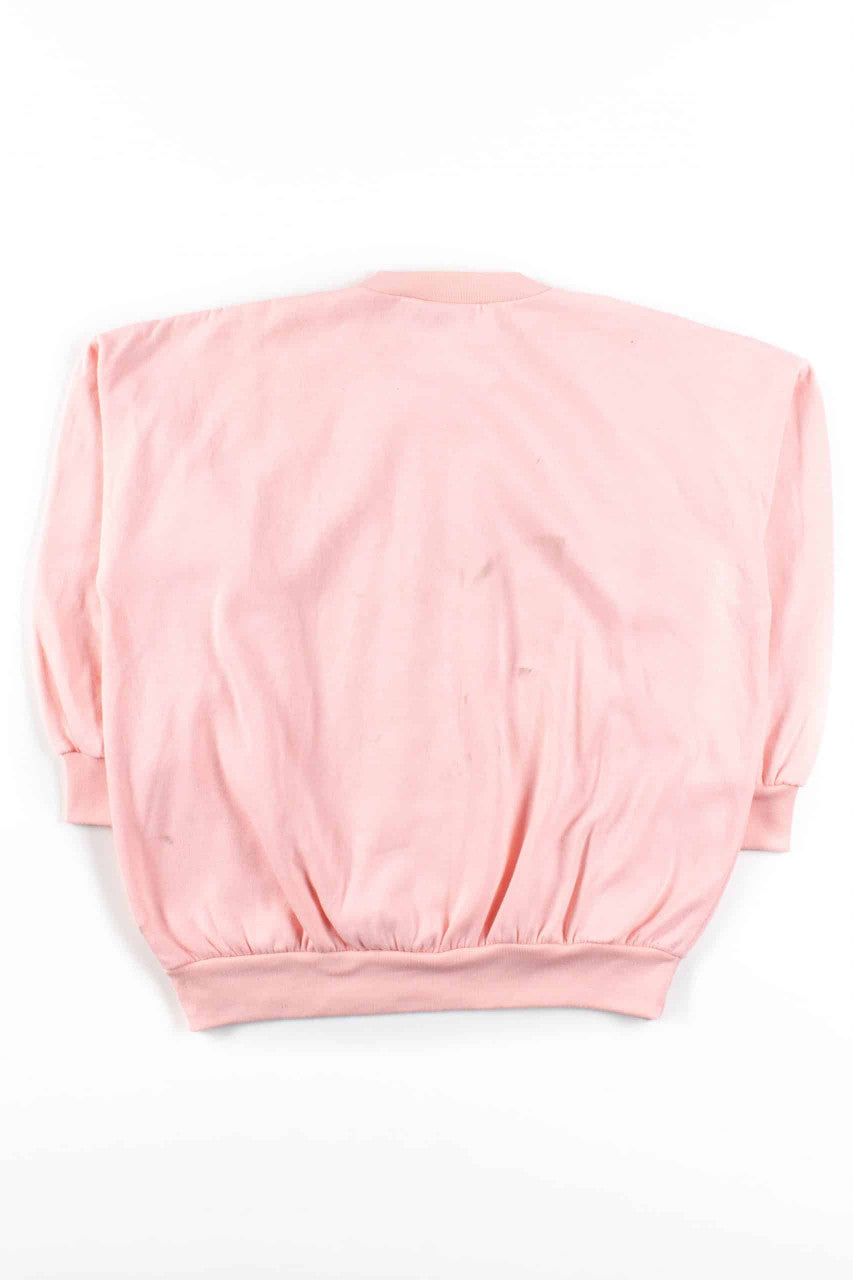 Pink Floral Panel Sweatshirt