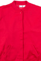 Red Snap Button Up Sweatshirt