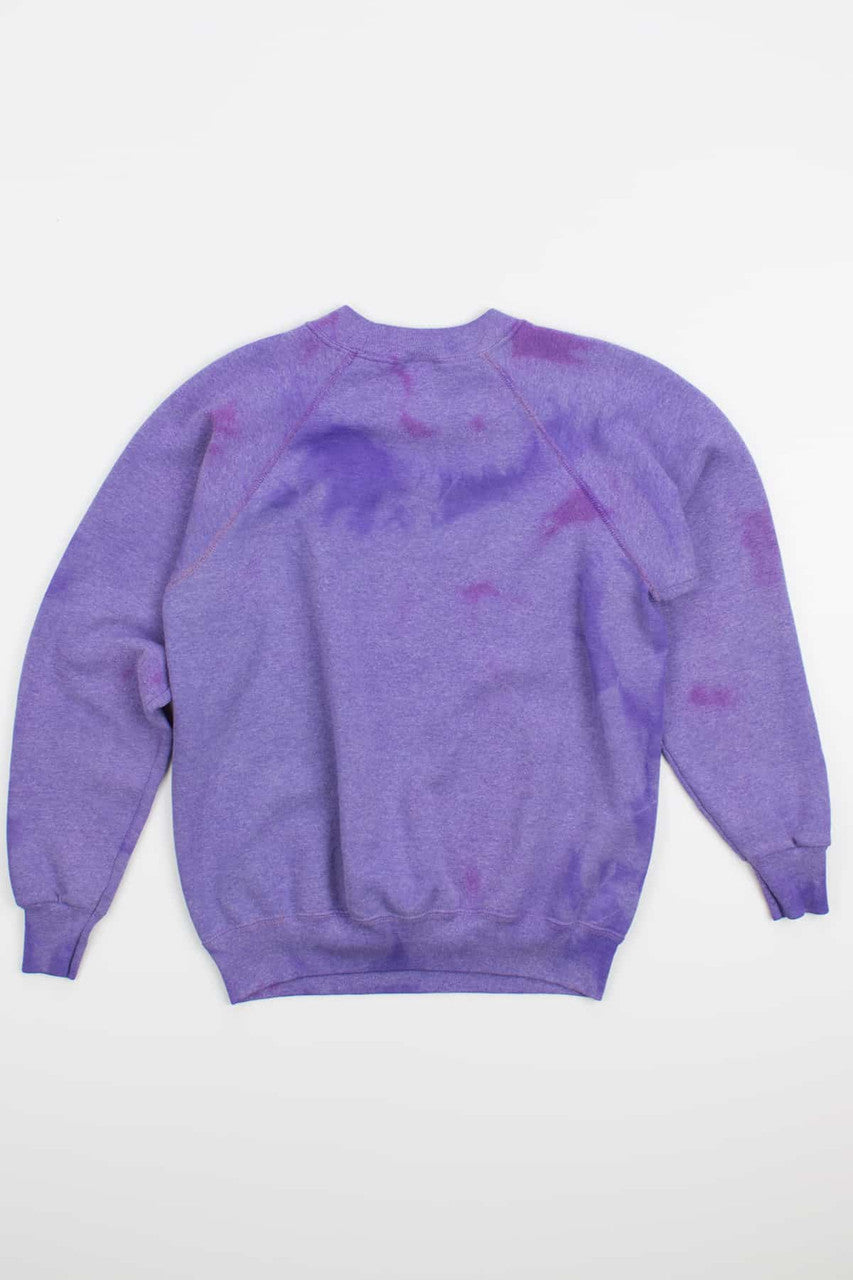 All-over Bleached Purple Vintage Sweatshirt