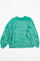 Stripe Bleached Green Vintage Sweatshirt