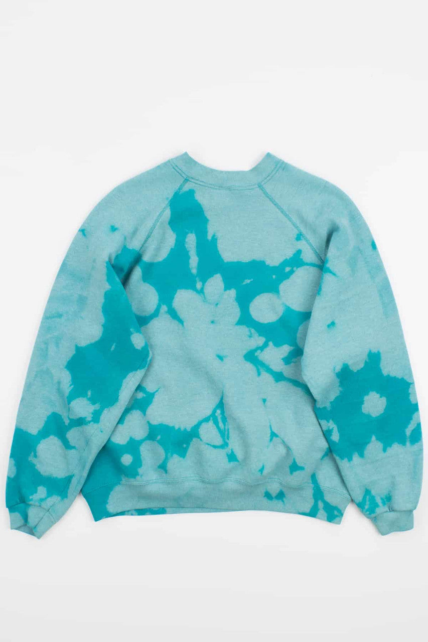 Cloudy Teal Bleached Vintage Sweatshirt