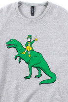 Leprechaun On A T-Rex Sweatshirt