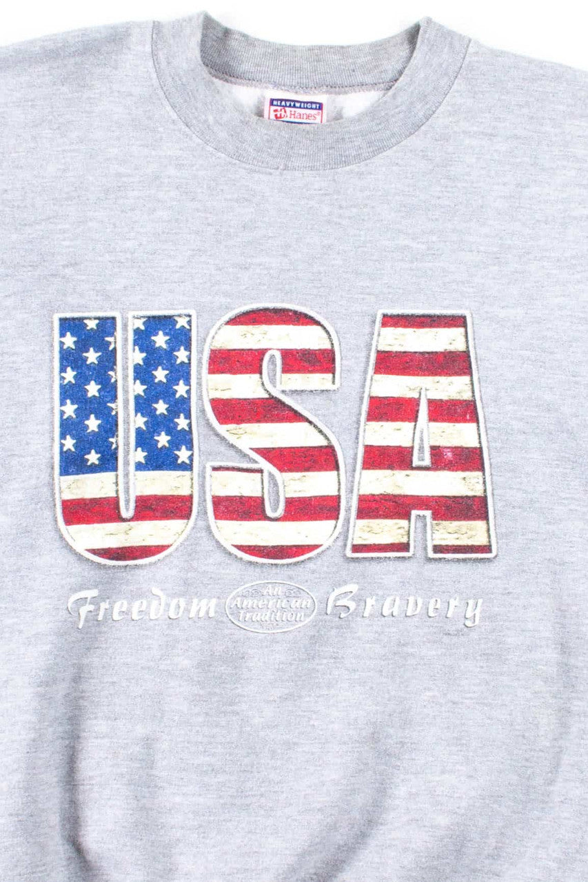 USA Freedom & Bravery Sweatshirt