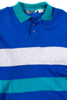 Blue Striped Polo Sweatshirt 1
