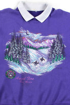 Angel Fire New Mexico Collared Sweatshirt