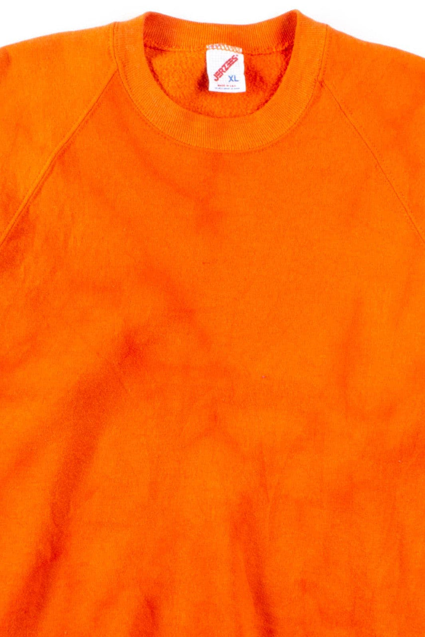 Bright Orange Bleached Sweatshirt