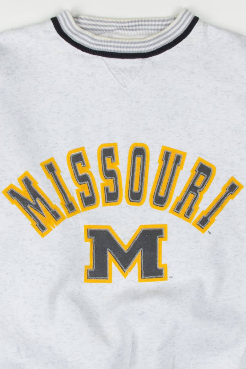 Faux Embroidered University of Missouri Sweatshirt