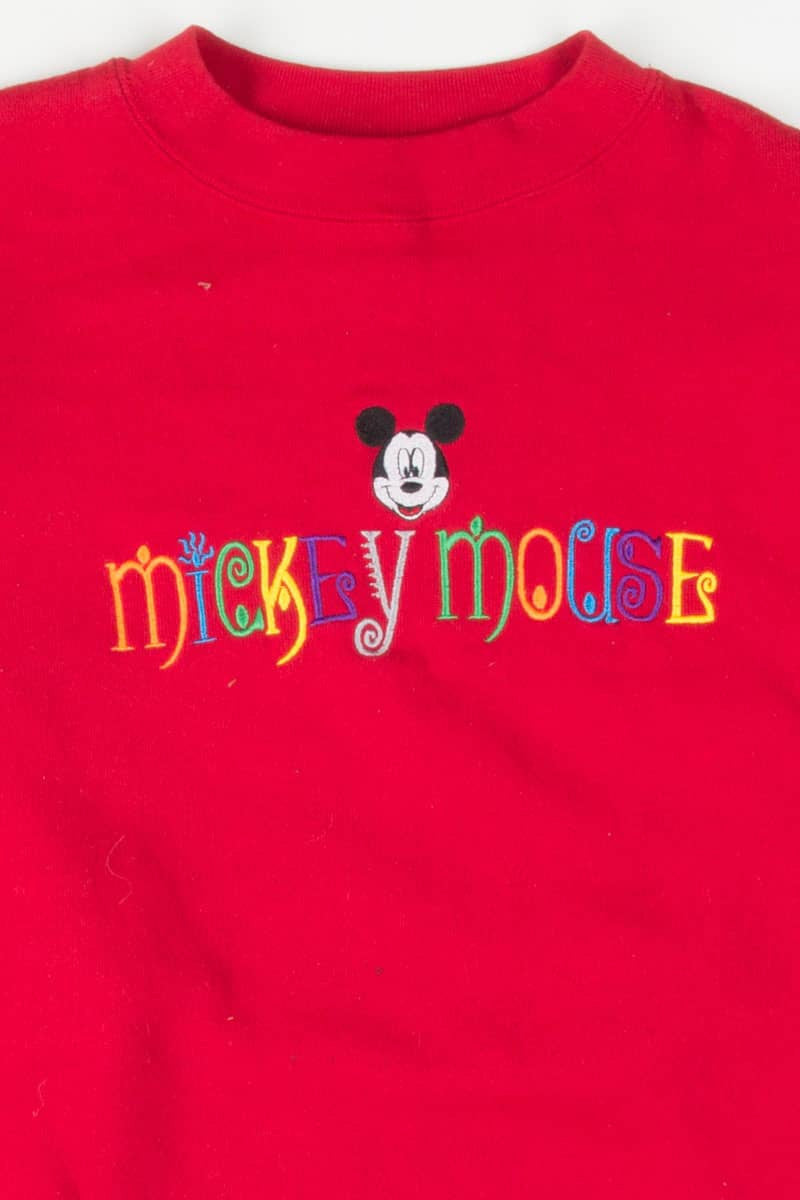 Mickey Mouse Embroidered Sweatshirt