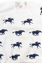 Horse Racing Pattern Sweatshirt