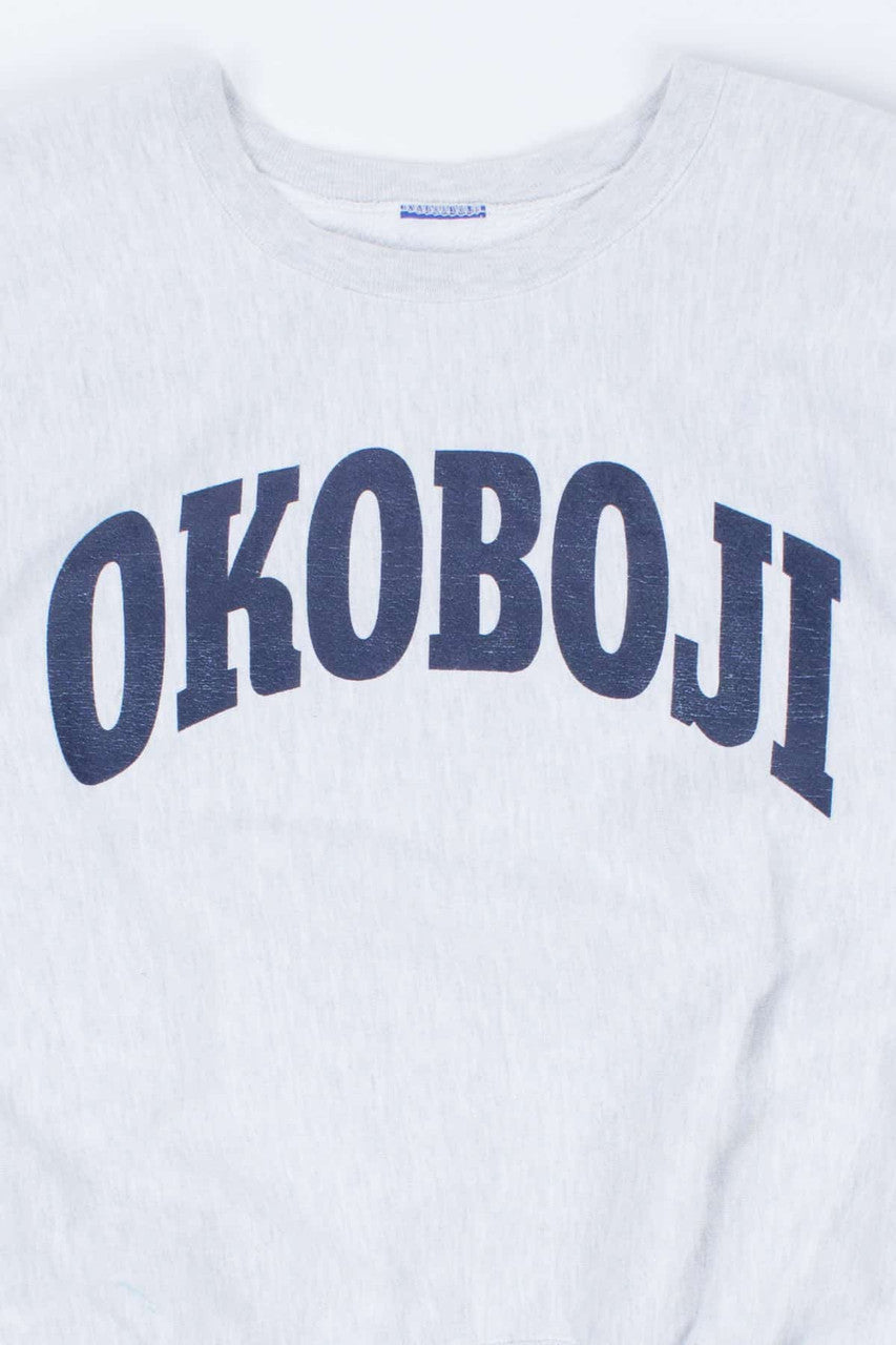 Okoboji on Champion Reverse Weave Sweatshirt