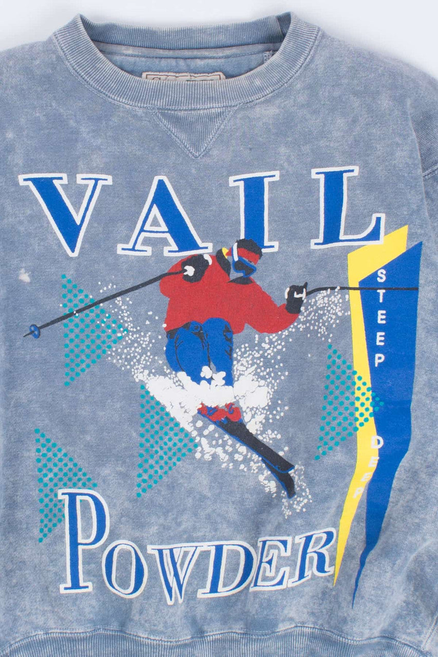 Vail Powder Loose Fit Vintage Sweatshirt