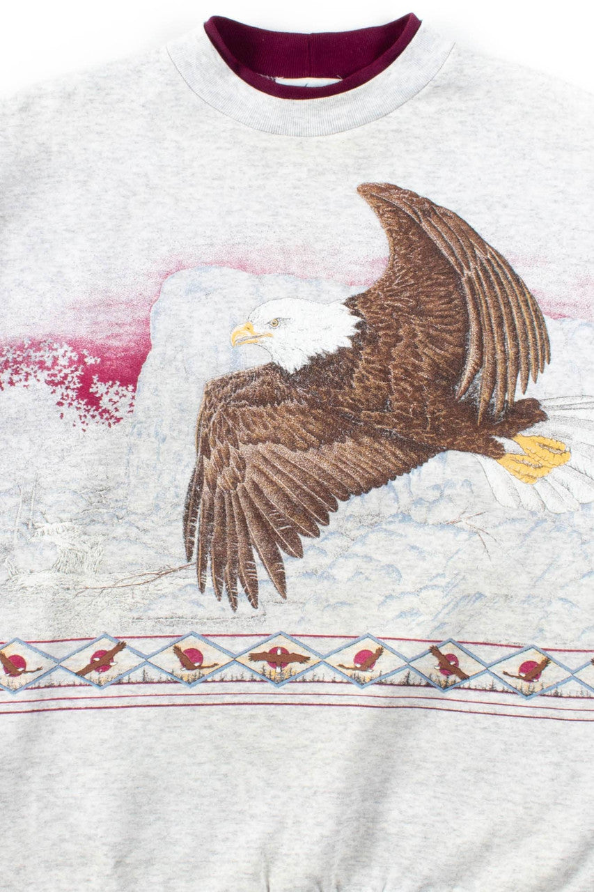 Bald Eagle Print Sweatshirt