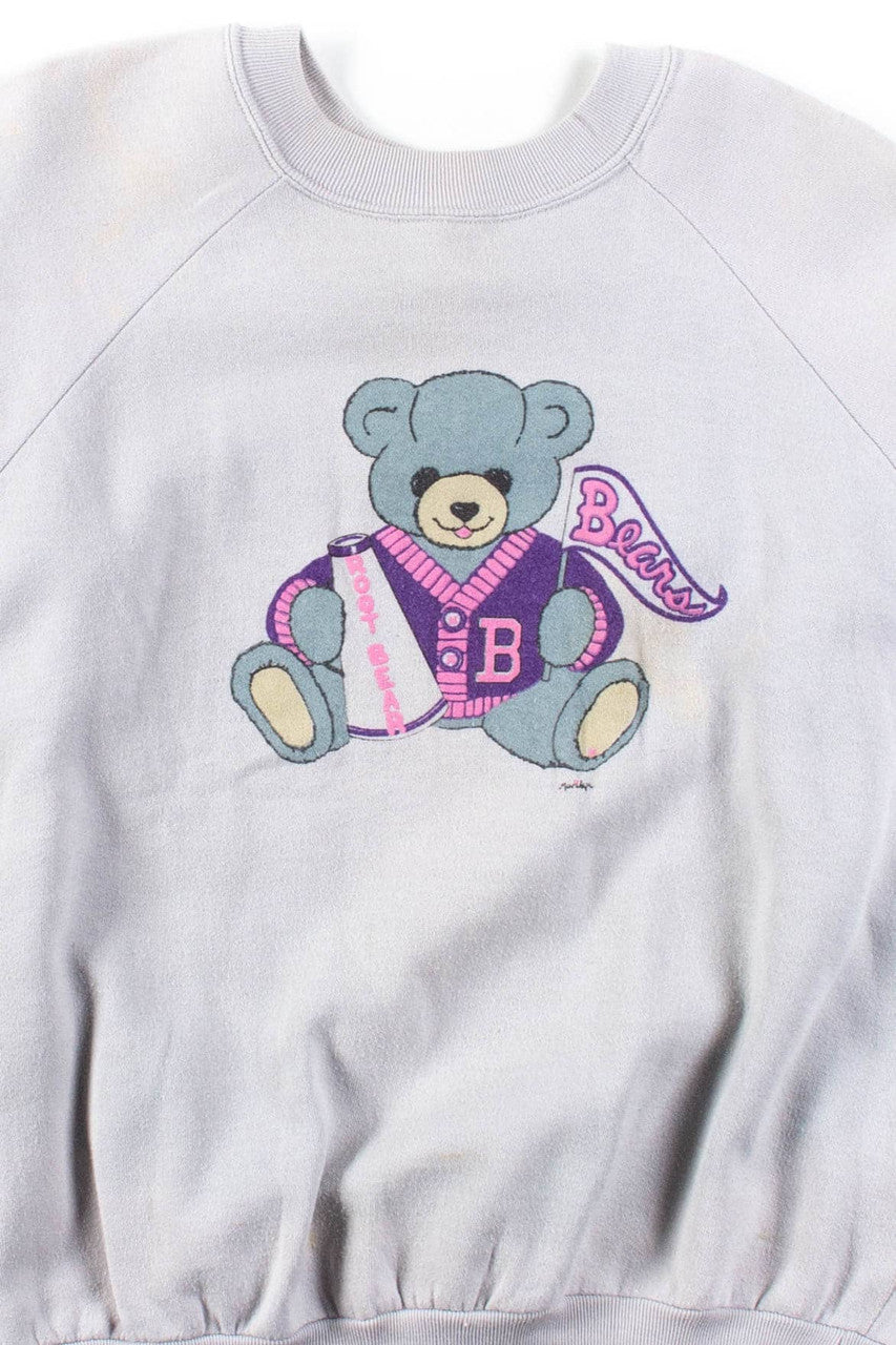 Teddy Bear Cheerleader Sweatshirt