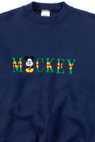 Striped Letter Mickey Sweatshirt