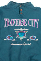 Traverse City Button Collar Sweatshirt