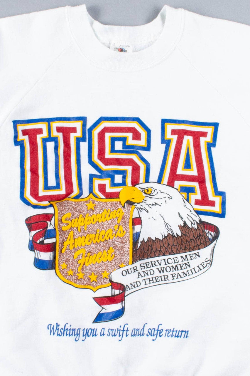 USA Supporting America's Finest Sweatshirt