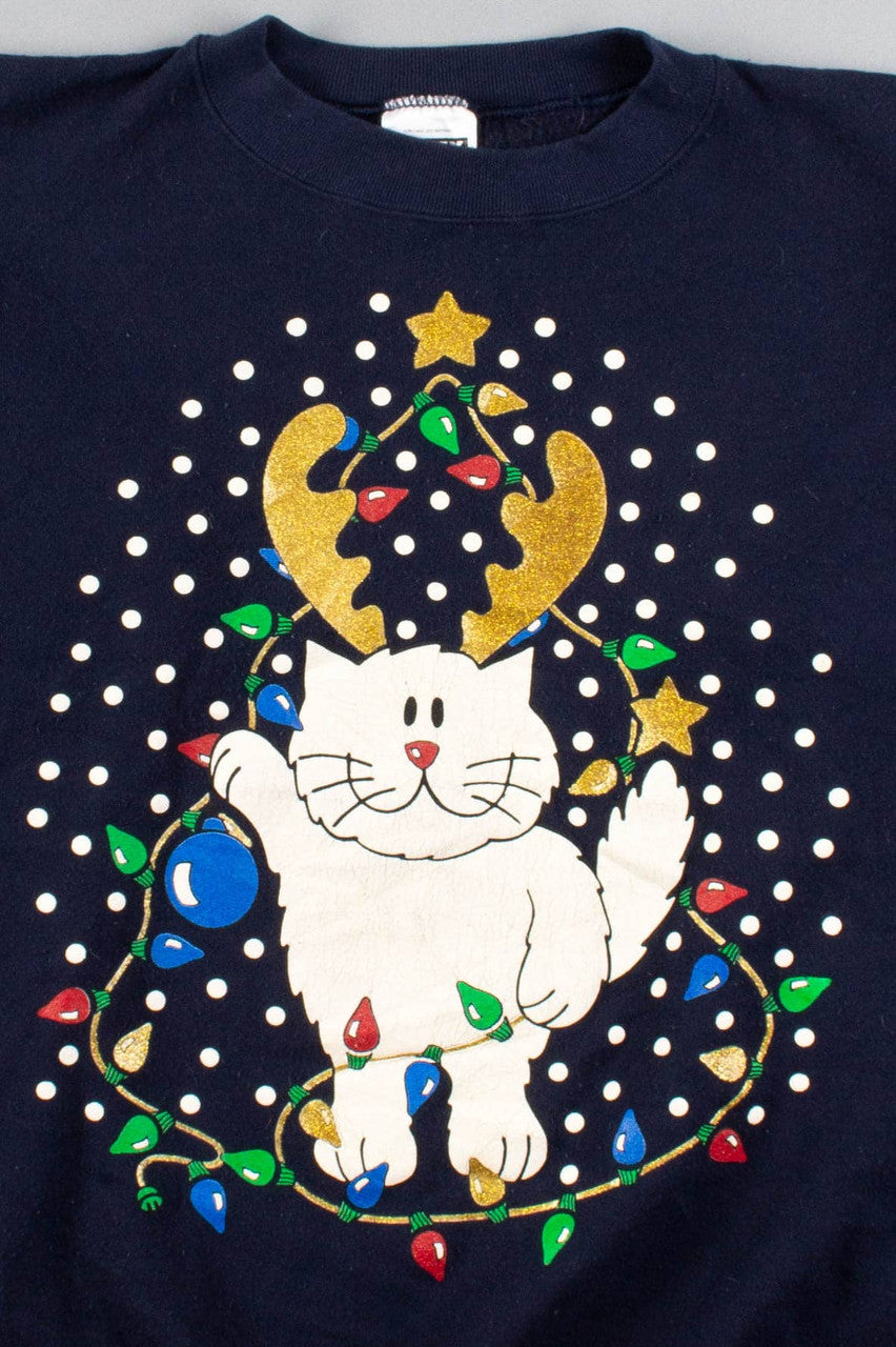 Christmas Cat Sweatshirt