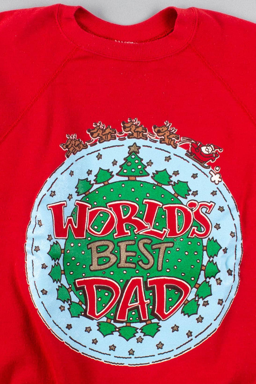 World's Best Dad Christmas Sweatshirt