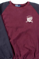 Distressed Polo Sweatshirt