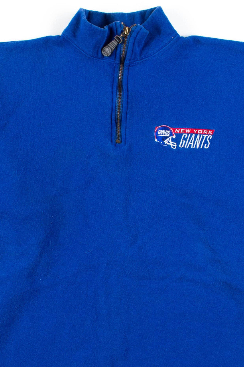 New York Giants Quarter Zip Sweatshirt