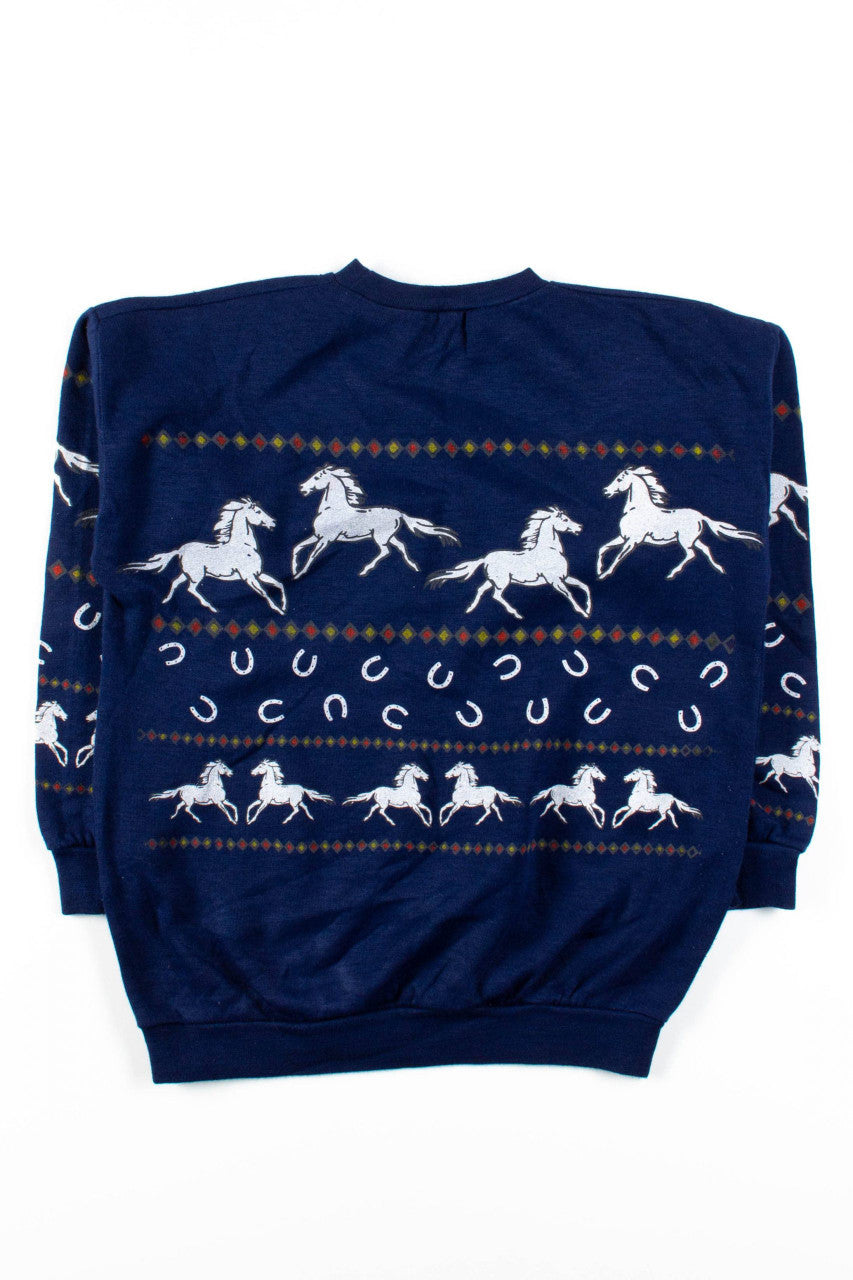 Horse Stripes Sweatshirt