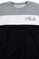 Monochrome Stripe Fila Sweatshirt