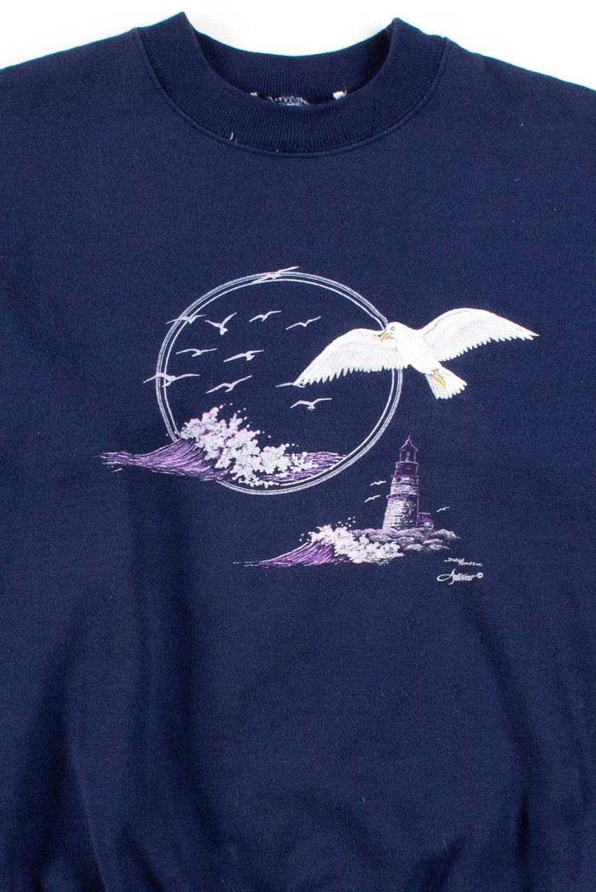 Embroidered Seagull Sweatshirt