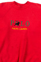 Red Bootleg Polo Sweatshirt