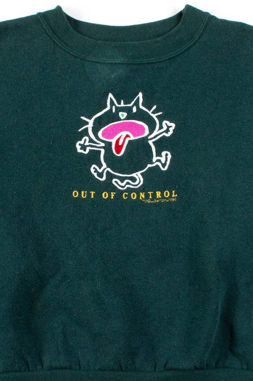 Out Of Control Cropped Sweatshirt