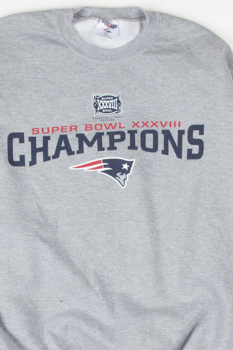 New England Patriots Super Bowl Champions 2004 Sweatshirt