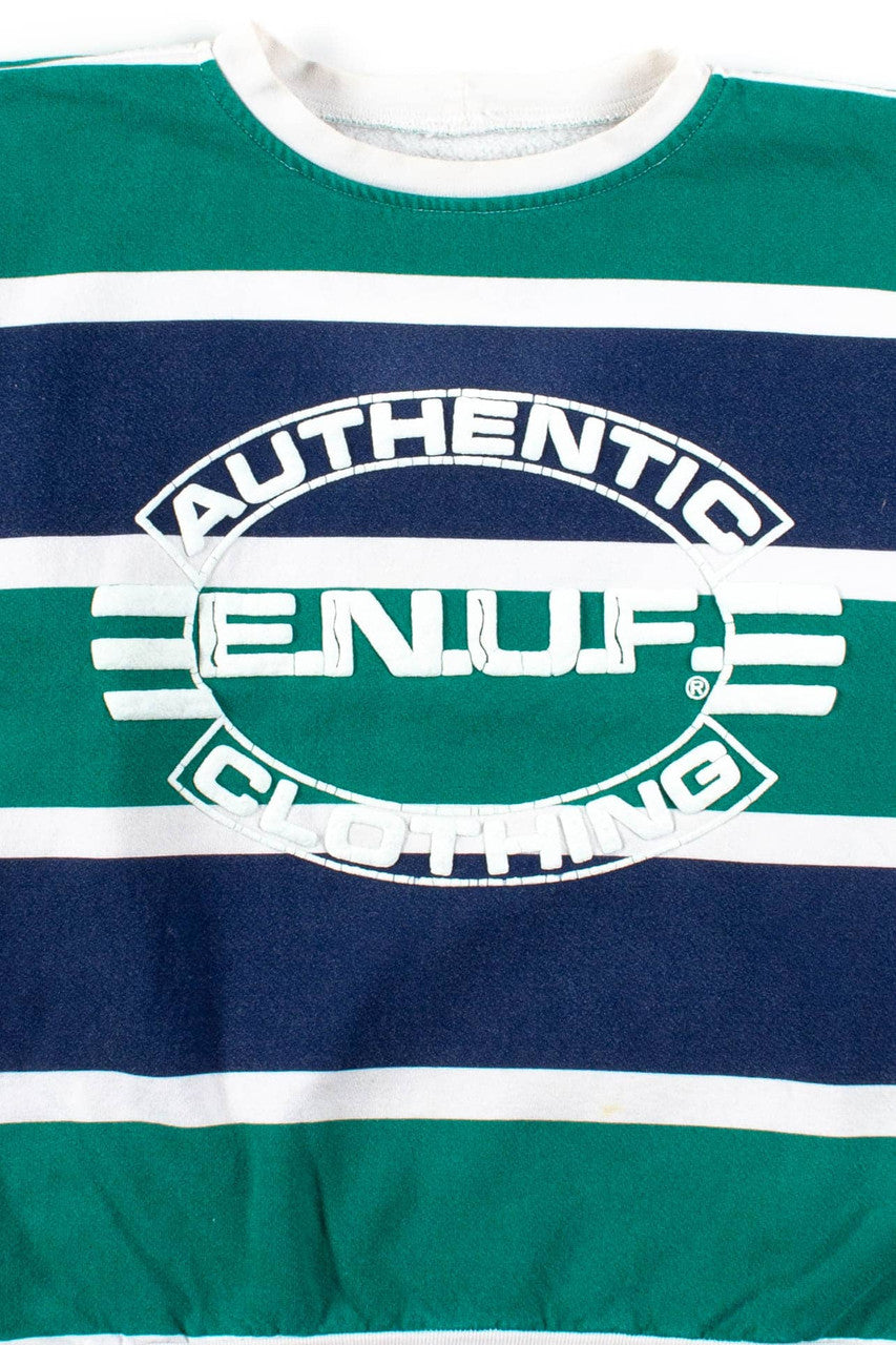Oversized Green Striped E.N.U.F. Sweatshirt
