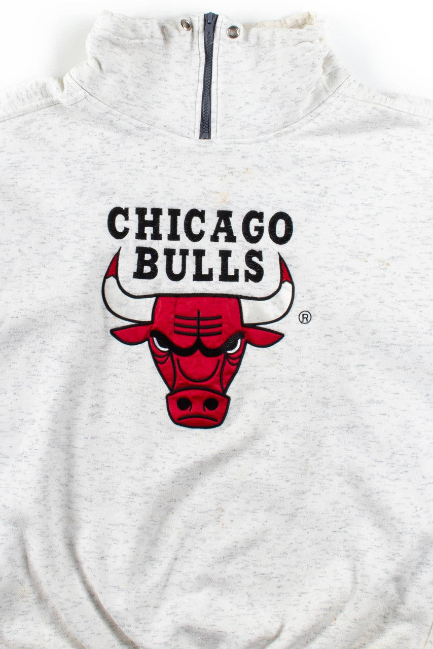 Chicago Bulls Heathered Zip Sweatshirt