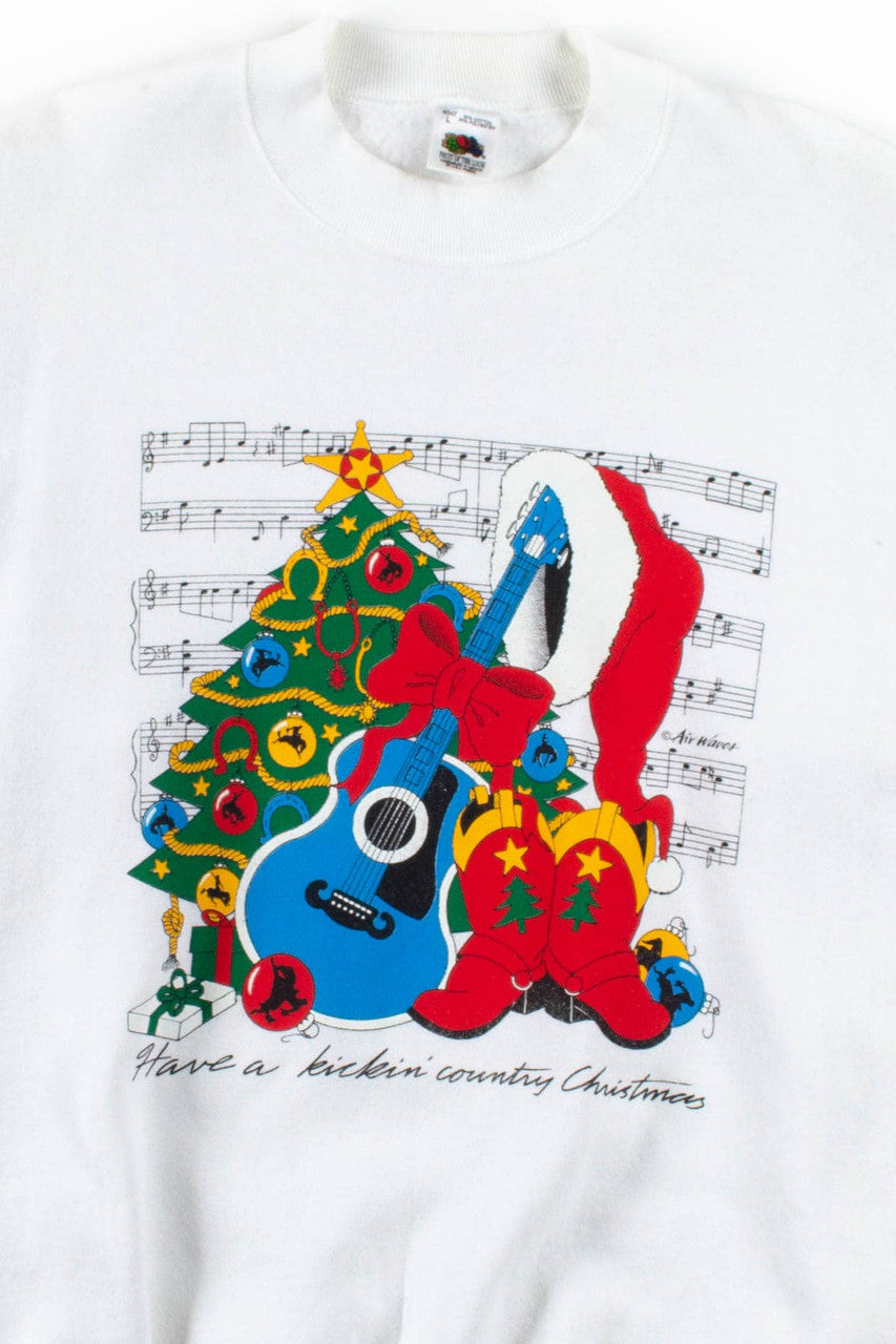 Have A Kickin' Country Christmas Sweatshirt