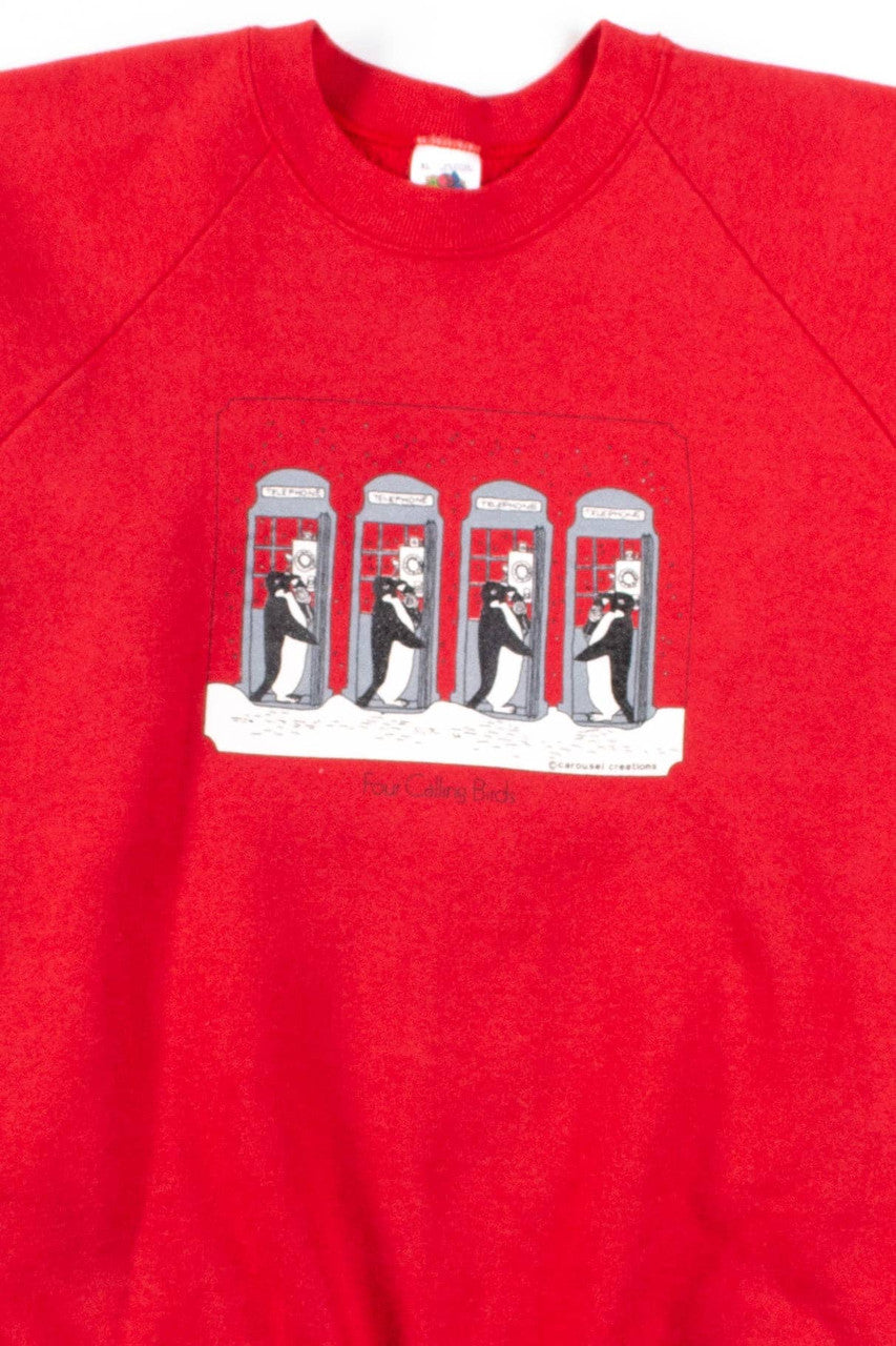 Four Calling Birds Sweatshirt 1