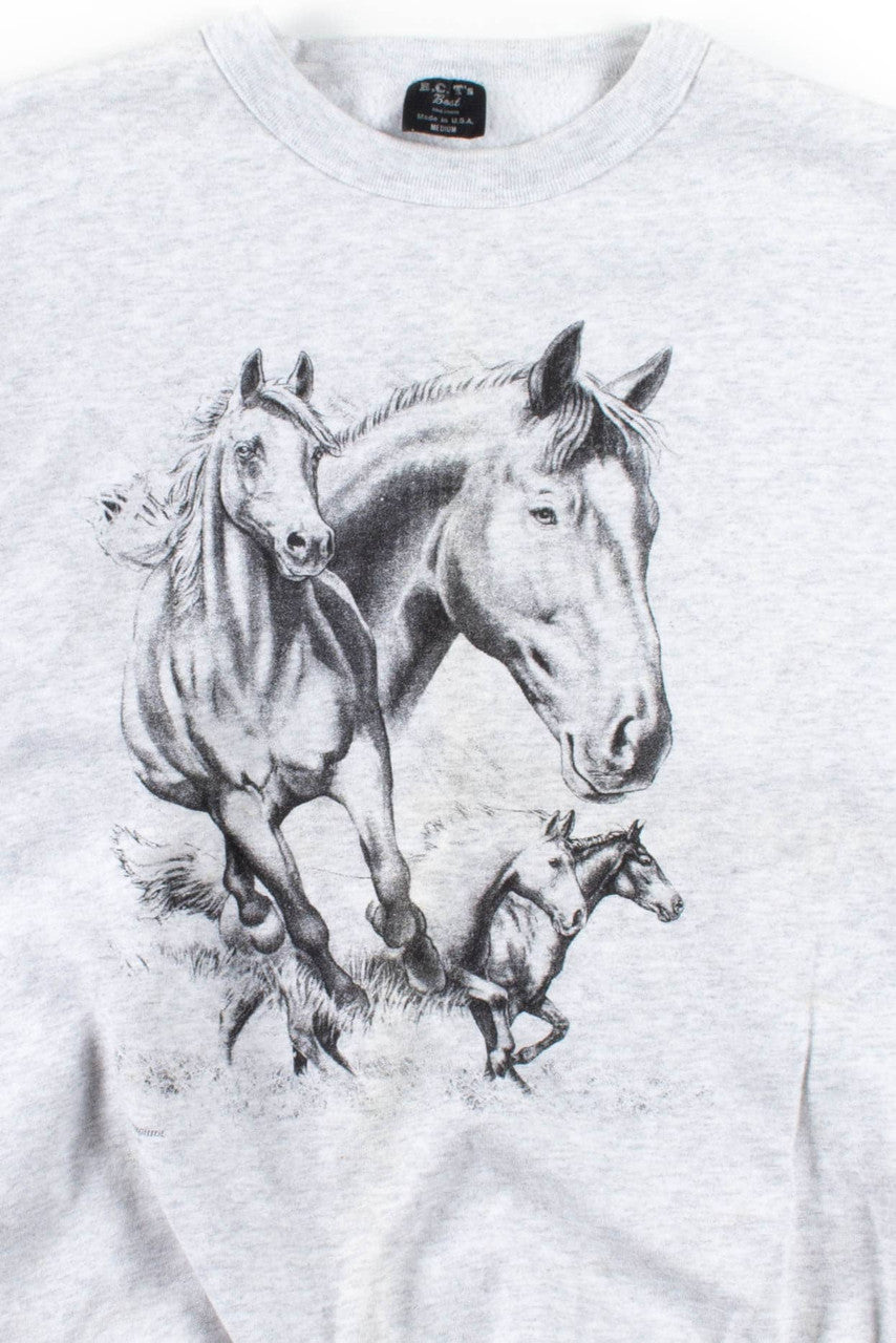 Running Horses Sweatshirt