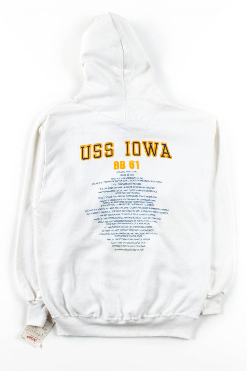USS Iowa 1990 Hoodie