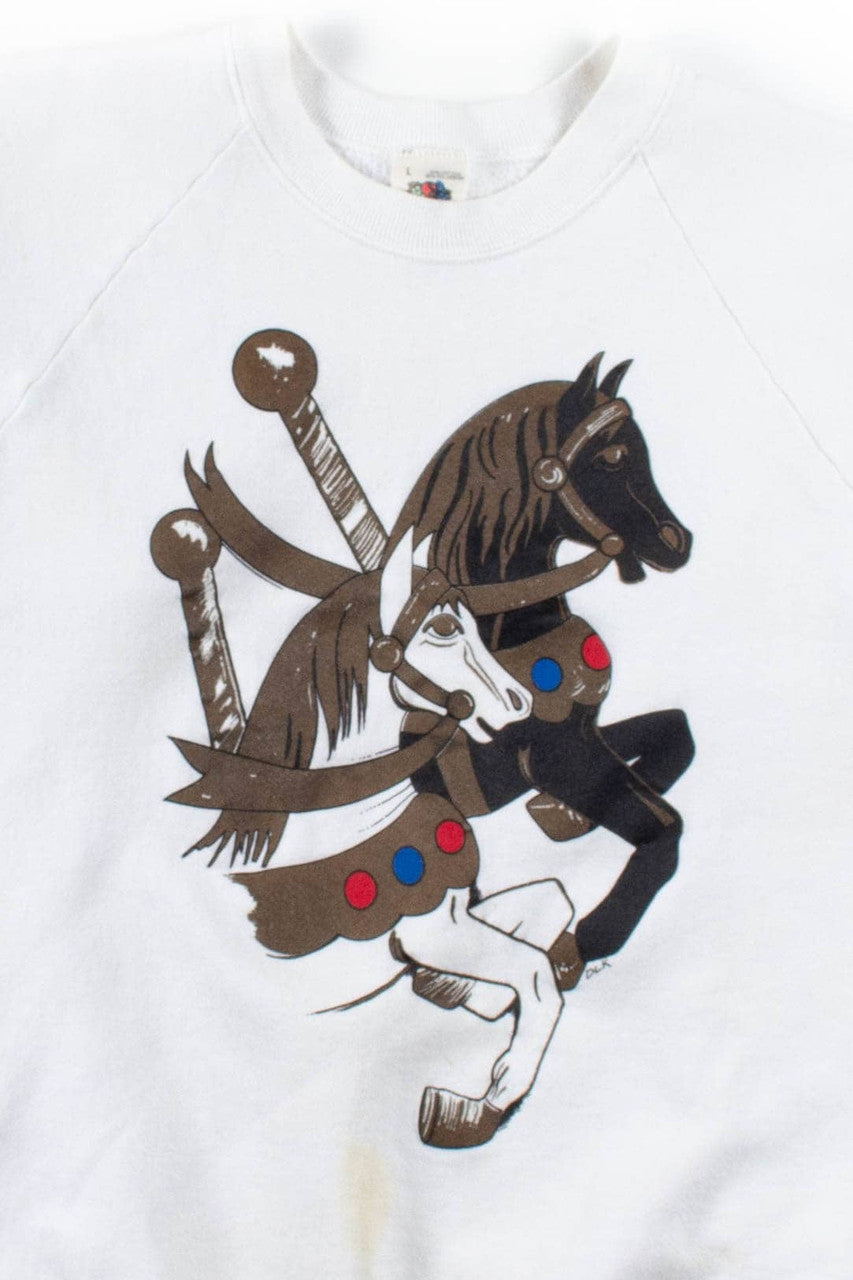 Merry-Go-Round Horses Sweatshirt