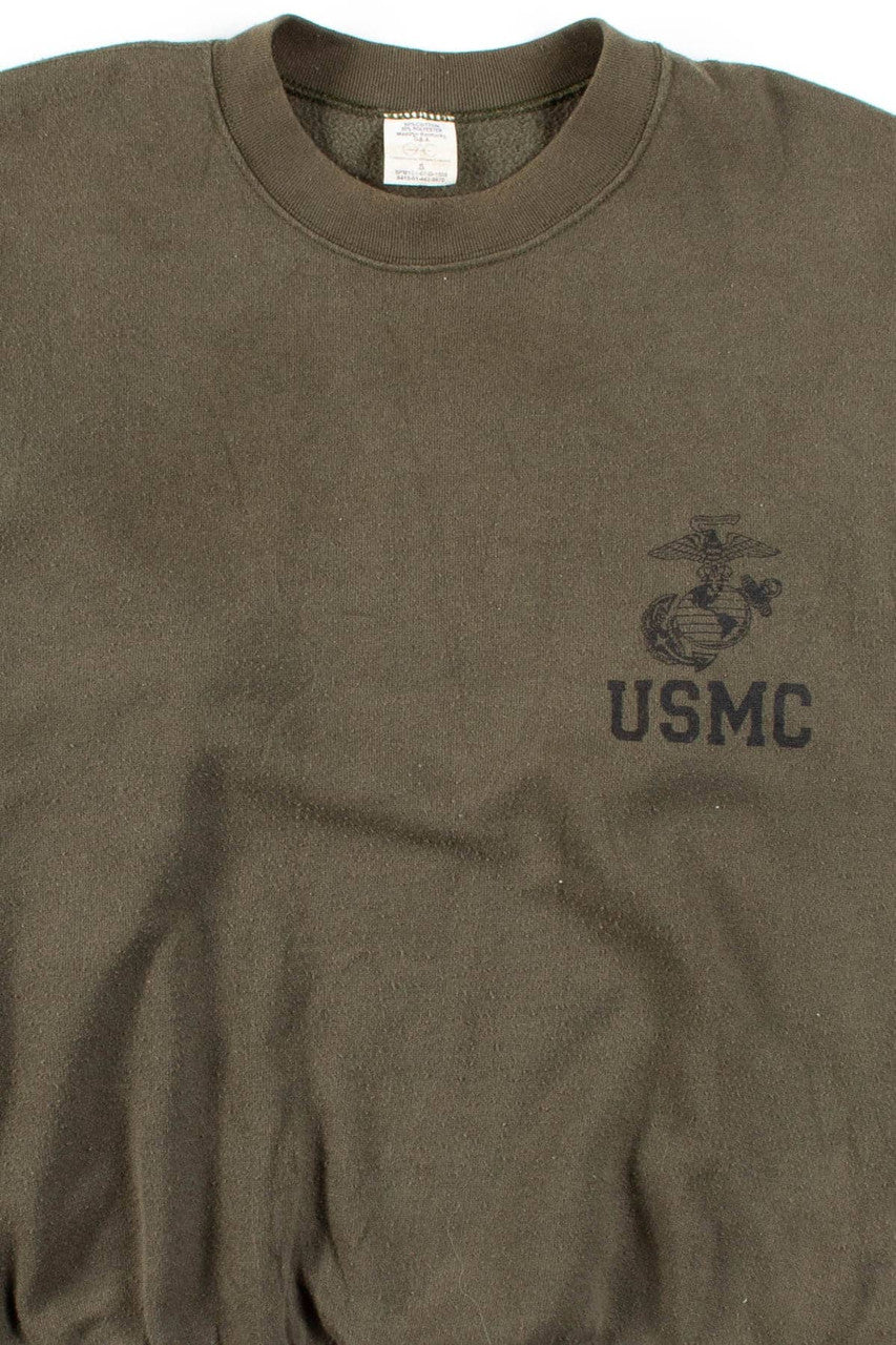 Olive US Marine Corps Sweatshirt