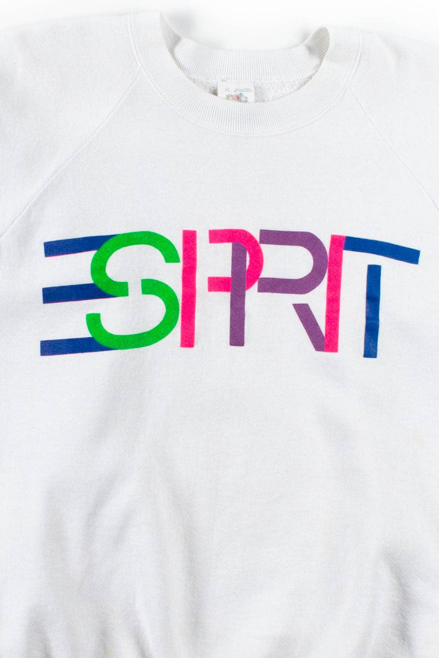 White Bootleg Esprit Sweatshirt